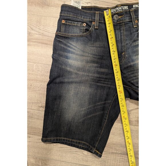 Signature Levi Strauss Levi’s Denim Shorts Men’s W 32 (34) Jeans Relaxed  Fit - Picture 8 of 10